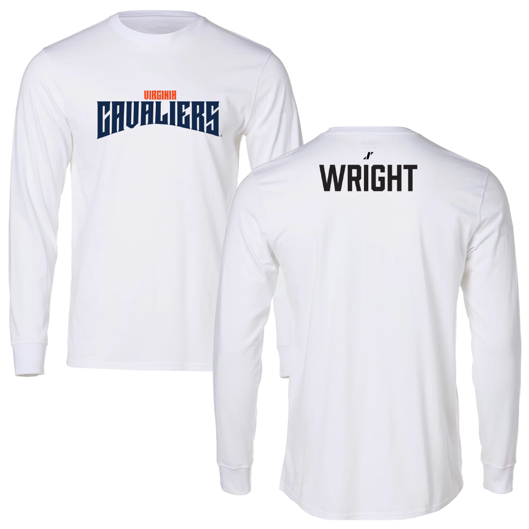 University of Virginia Swimming & Diving White Classic Long Sleeve - Dillon Wright