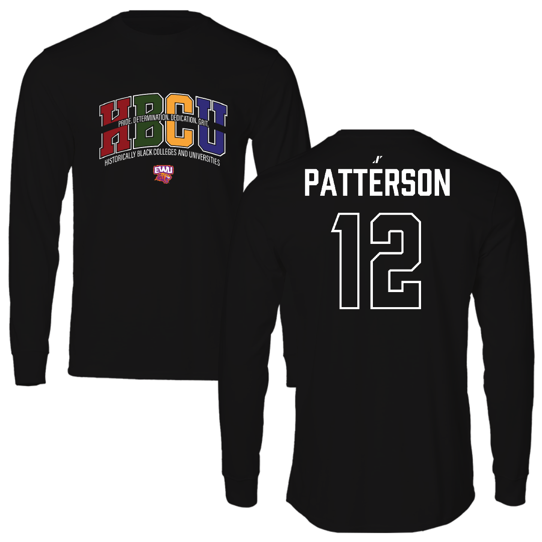 Edward Waters University Football Black HBCU Long Sleeve - #12 JaDarius Patterson