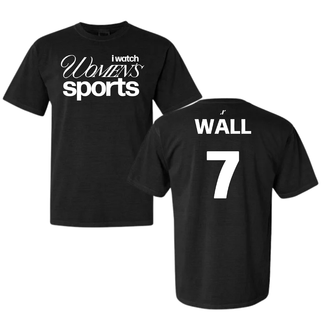 Long Island University Softball Black WHM Comfort Colors Tee - #7 Sarah Wall