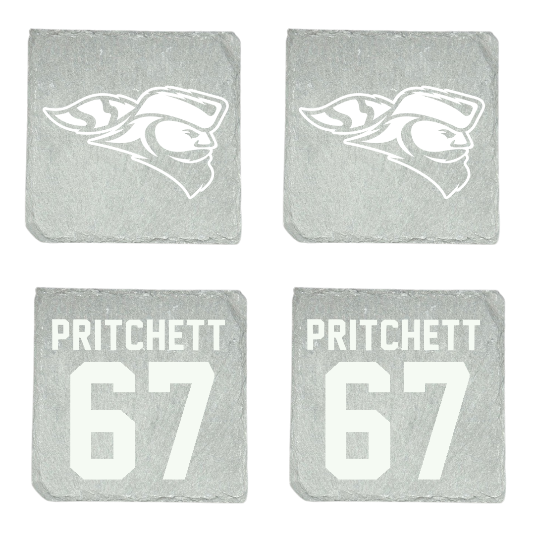 Carroll University Football Stone Coaster (4 Pack)  - #67 Jaylin Pritchett