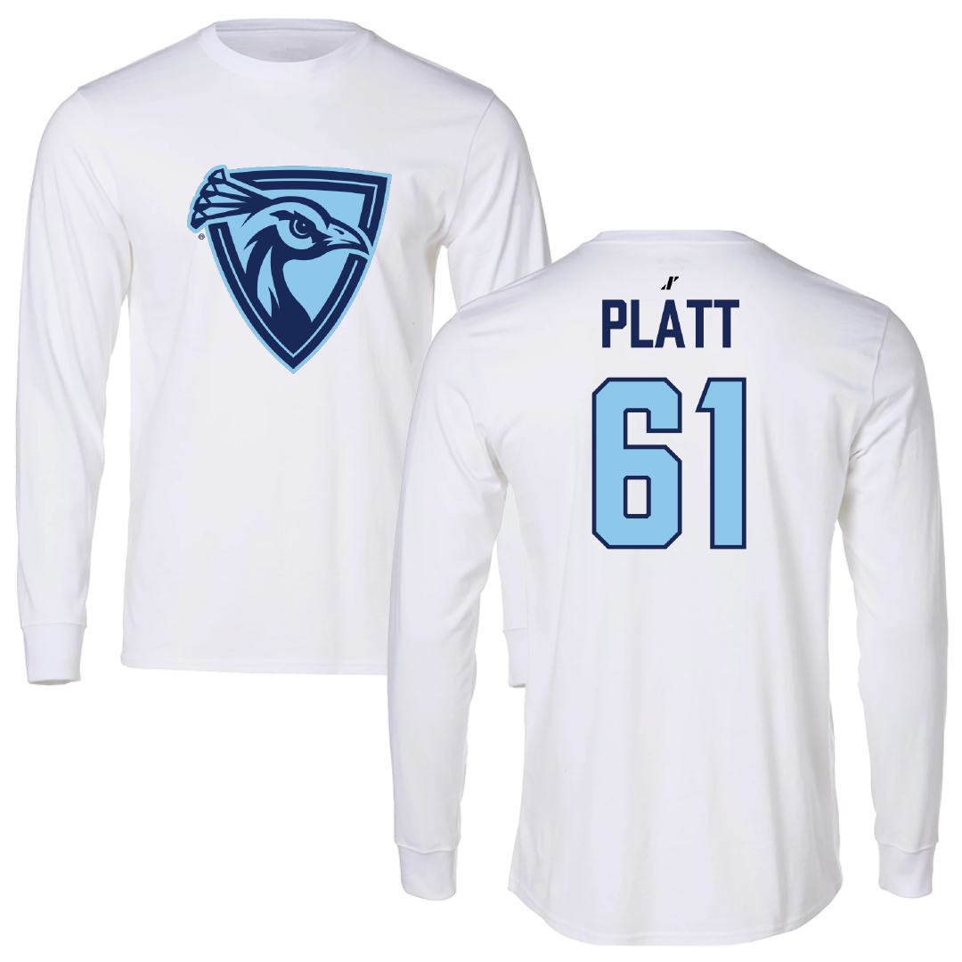 Upper Iowa University Football White Long Sleeve - #61 Brayden Platt