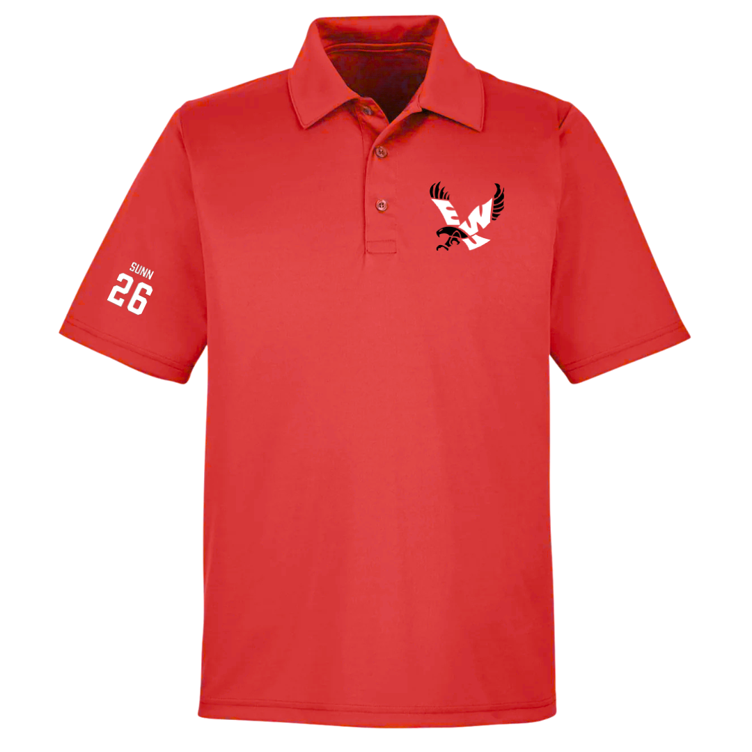 Eastern Washington University Football Red Polo - #26 Read Sunn