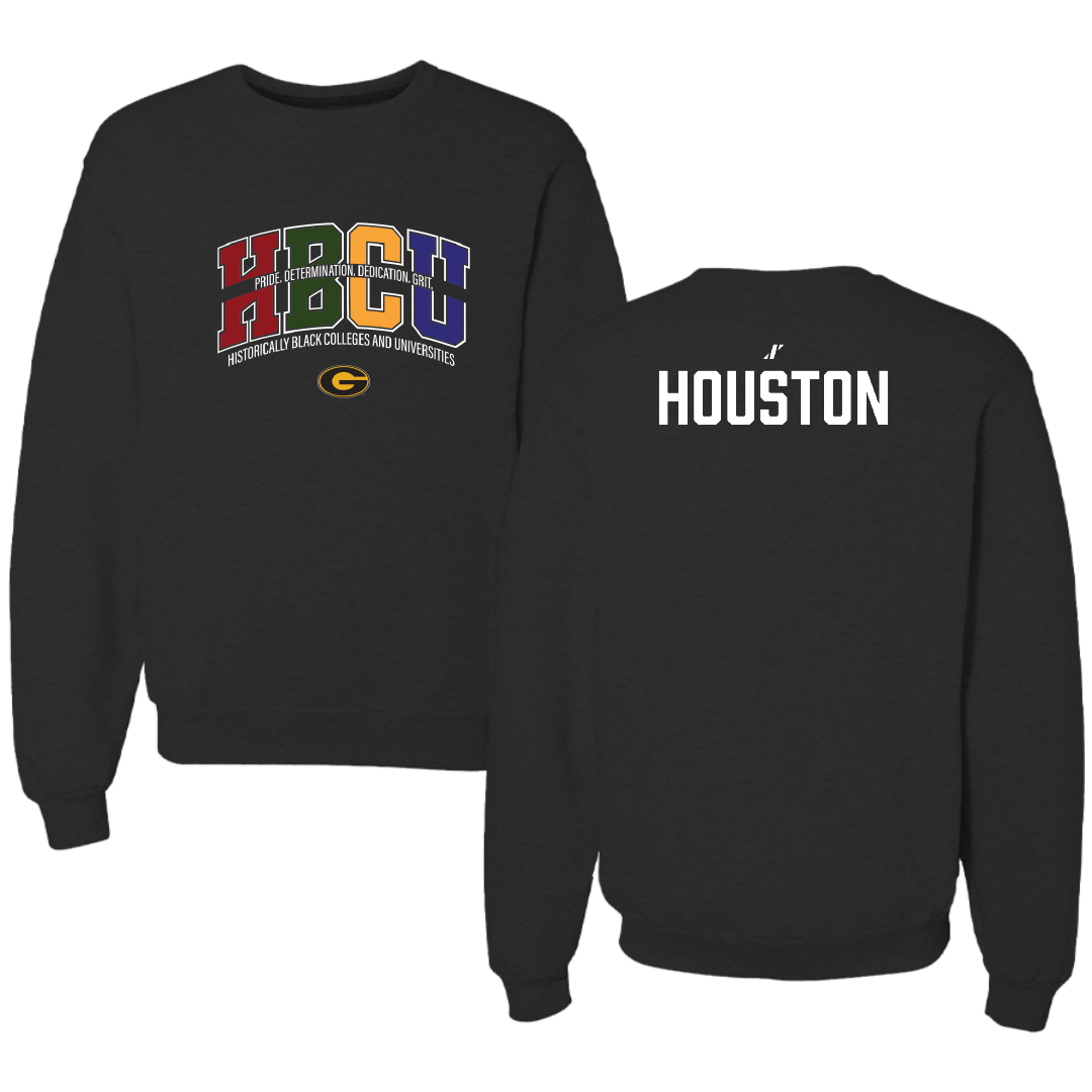 Grambling State University TF and XC Black HBCU Crewneck - Dillon Houston