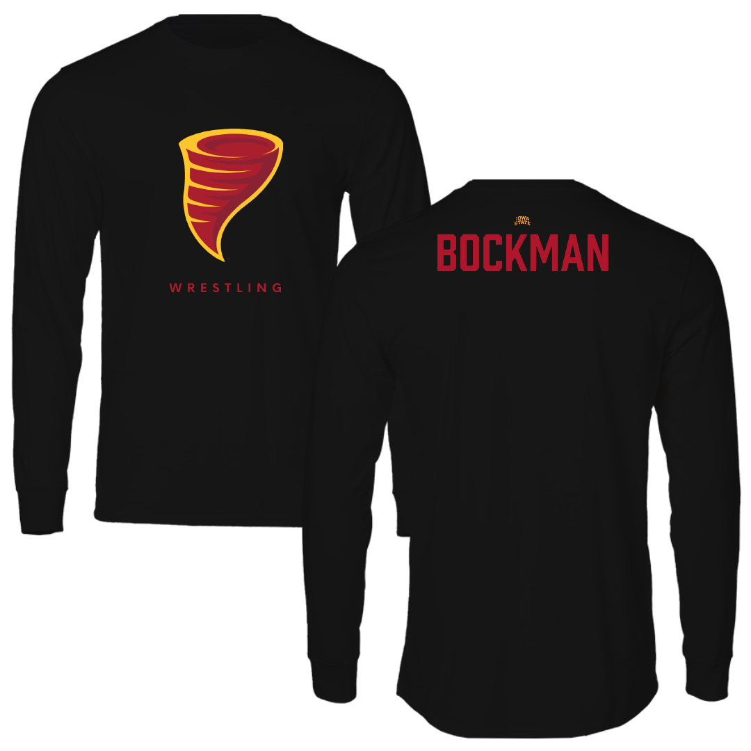 Iowa State University Wrestling Black Long Sleeve - Evan Bockman