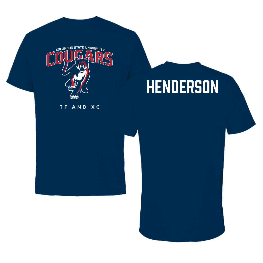 Columbus State University TF and XC Navy Tee - Desmond Henderson