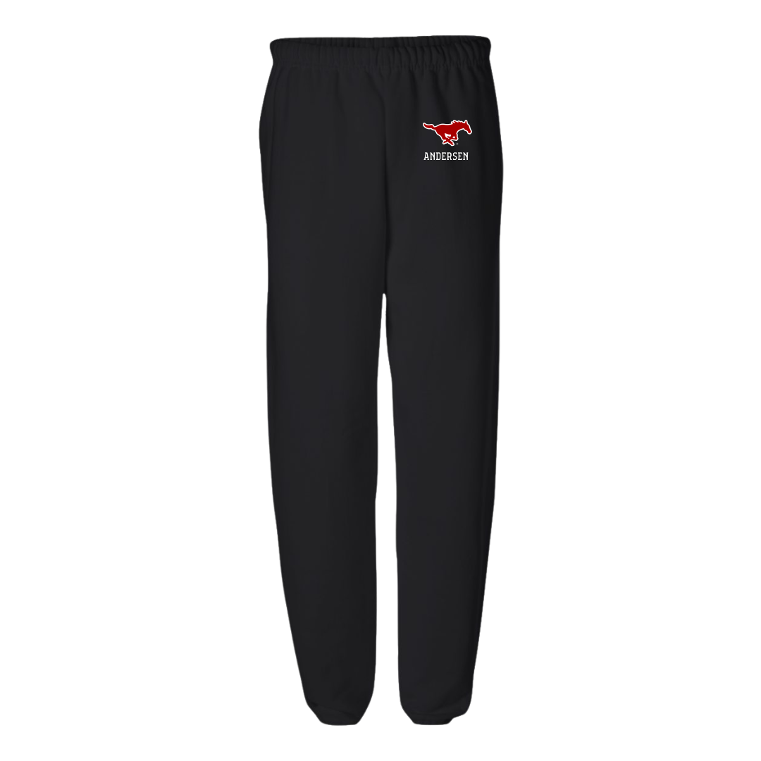 Southern Methodist University Swimming & Diving Black Sweatpants - Ava Andersen
