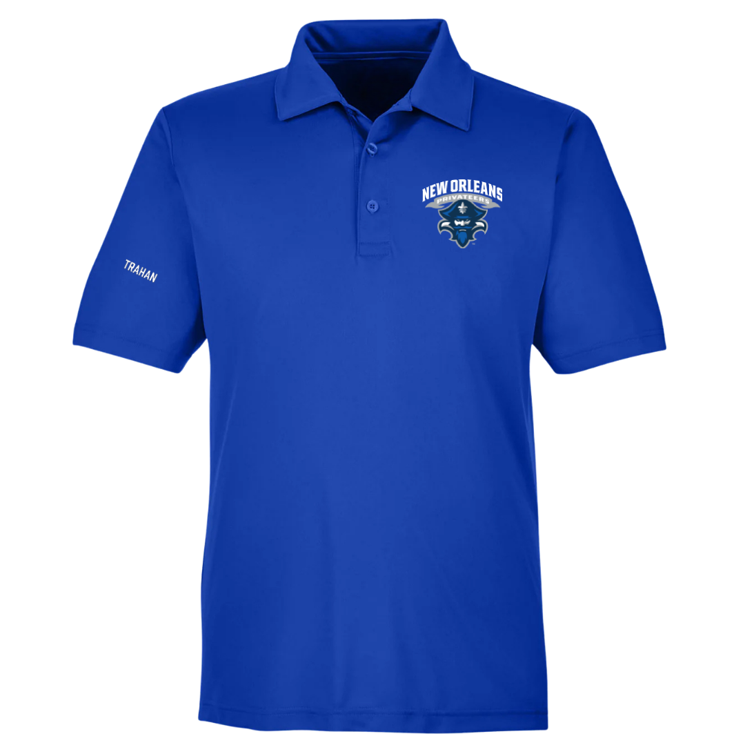 University of New Orleans Golf (M) Blue Polo - Adam Trahan