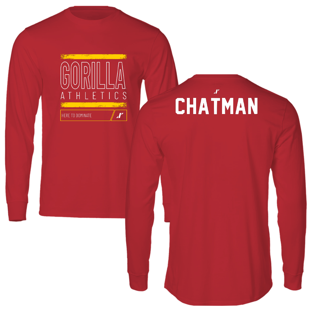 Pittsburg State University TF and XC Red Dominate Performance Long Sleeve - Woyn Chatman