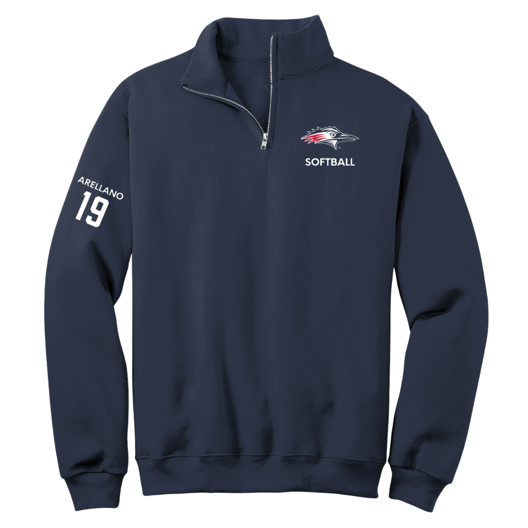 Metropolitan State University of Denver Softball Navy Quarter-Zip - #19 Aaliyah Arellano