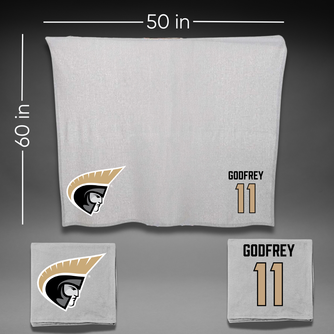 Anderson University (South Carolina) Basketball (M) Gray Blanket - #11 Cal Godfrey