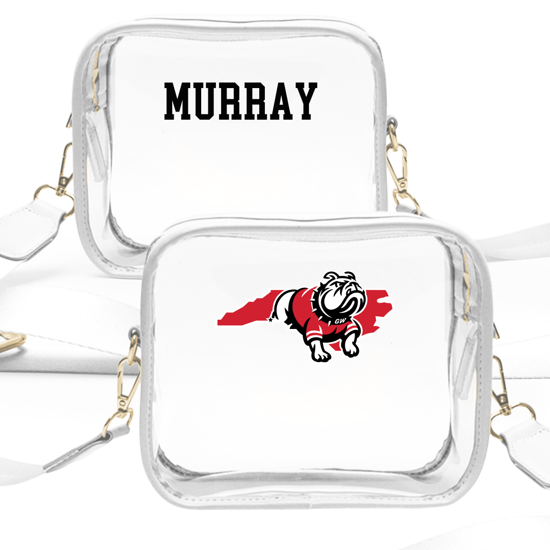 Gardner-Webb University Wrestling (M) White Clear Stadium Bag - Luke Murray