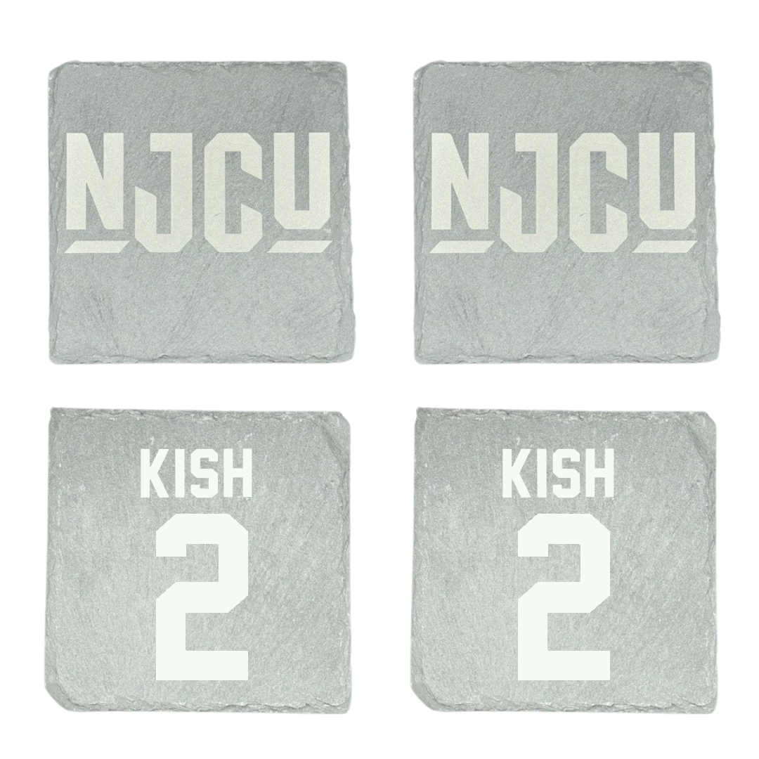 New Jersey City University Baseball Stone Coaster (4 Pack)  - #2 Shawn Kish