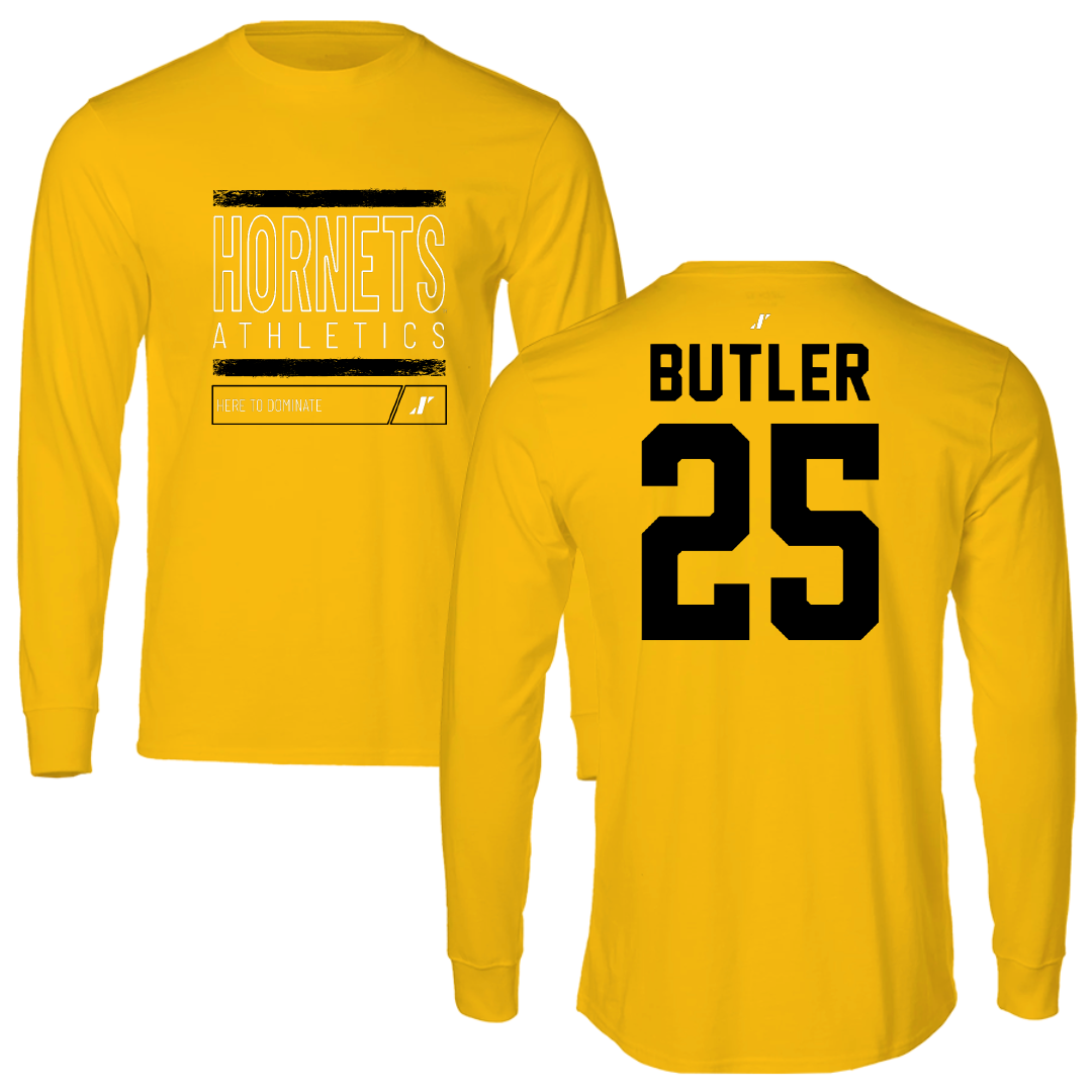Alabama State University Flag Football Gold Dominate Long Sleeve - #25 JaRiyah Butler