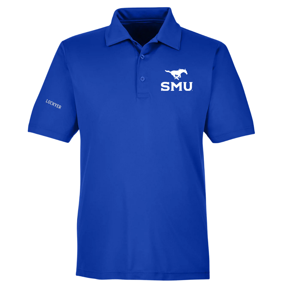 Southern Methodist University Swimming & Diving Blue Polo - Hannah Lockyer