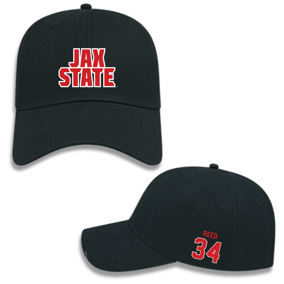 Jacksonville State University Softball Black Hat - #34 Amber Reed