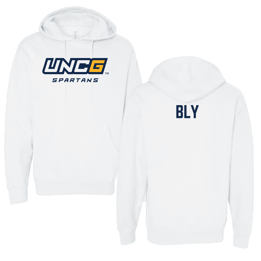 UNC Greensboro Tennis (W) White Hoodie - Sydney Bly