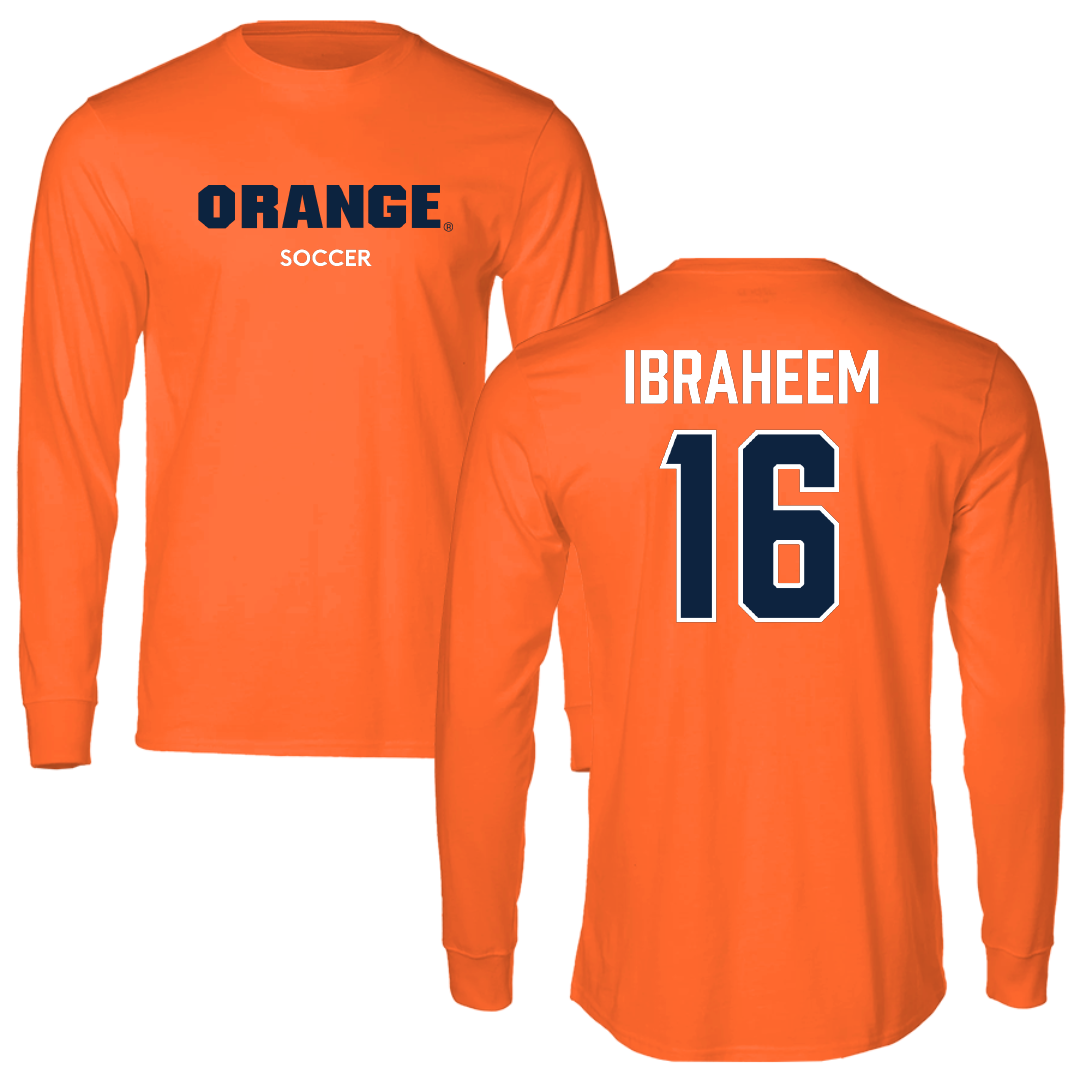 Syracuse University Soccer (M) Orange Performance Long Sleeve - #16 Faris Ibraheem