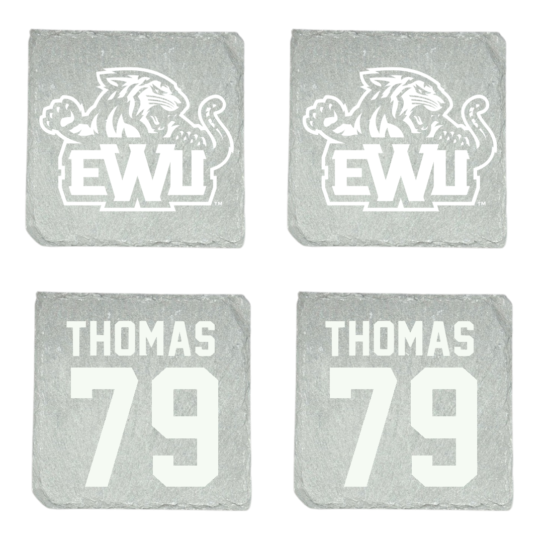 Edward Waters University Football Stone Coaster (4 Pack)  - #79 Dyran Thomas