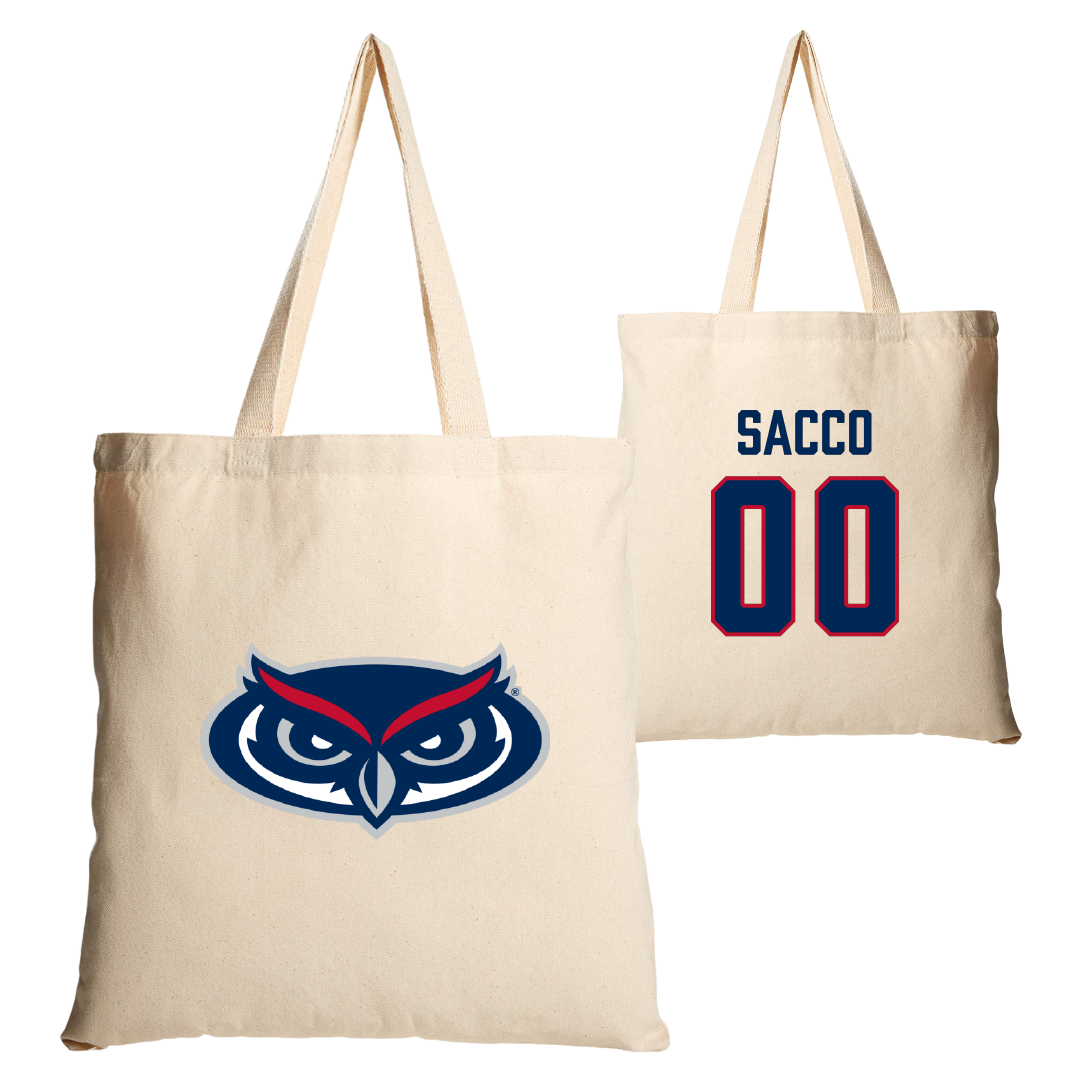 Florida Atlantic University Softball Tan Canvas Tote Bag - #00 Gabby Sacco