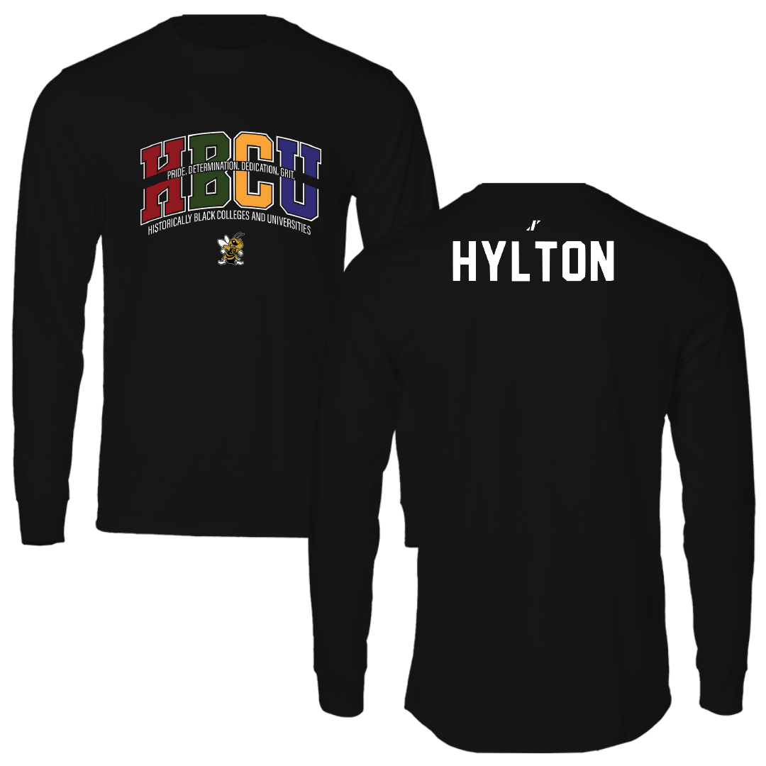 West Virginia State University TF and XC Black HBCU Performance Long Sleeve - Amirie Hylton