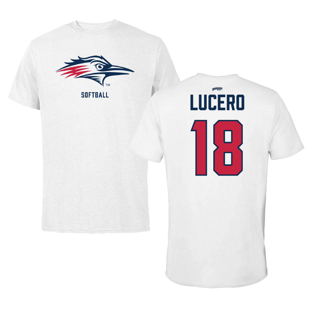 Metropolitan State University of Denver Softball White Tee - #18 Neila Lucero