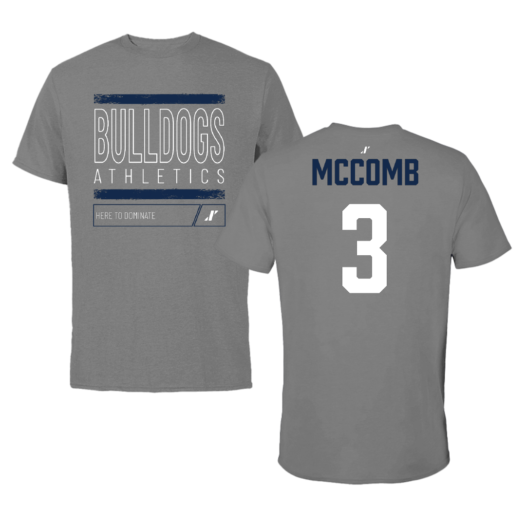 Butler University Basketball Dark Gray Dominate Tee - #3 Ethan McComb