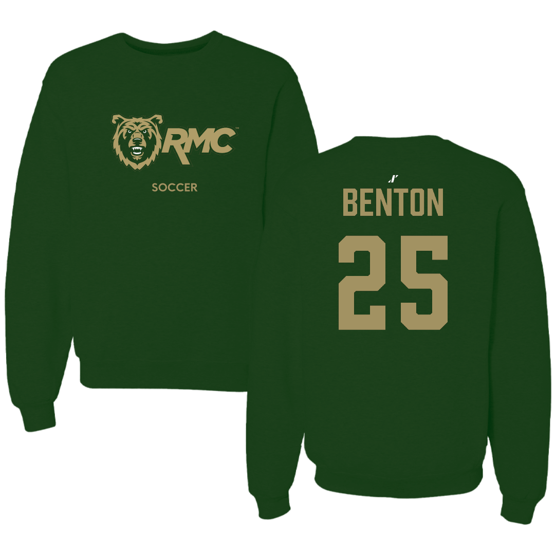 Rocky Mountain College Soccer (M) Forest Green Crewneck - #25 Aidan Benton