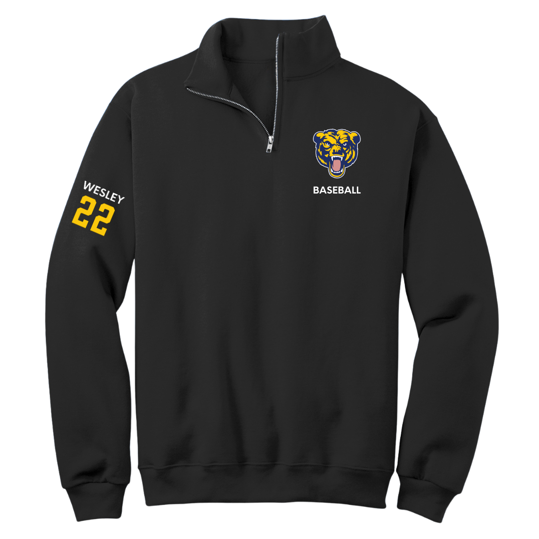 Carolina University Baseball Black Quarter-Zip - #22 Nathan Wesley