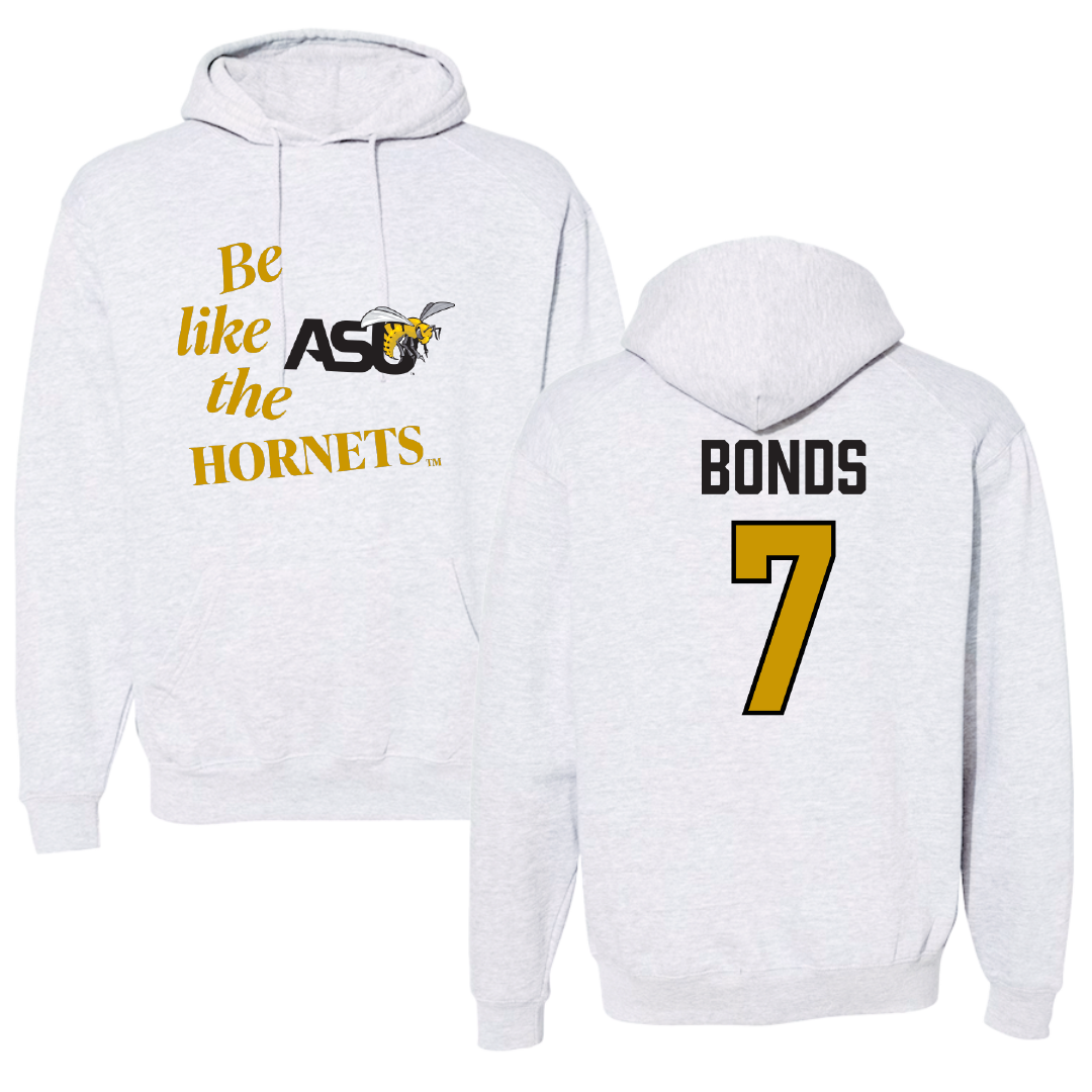 Alabama State University Basketball Light Gray Be Like Us Hoodie - #7 Damarion Bonds