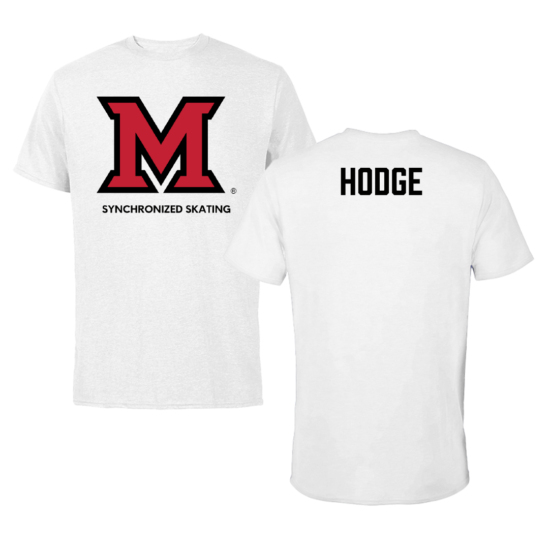 Miami University (Ohio) Synchronized Skating White Tee - Abby Hodge