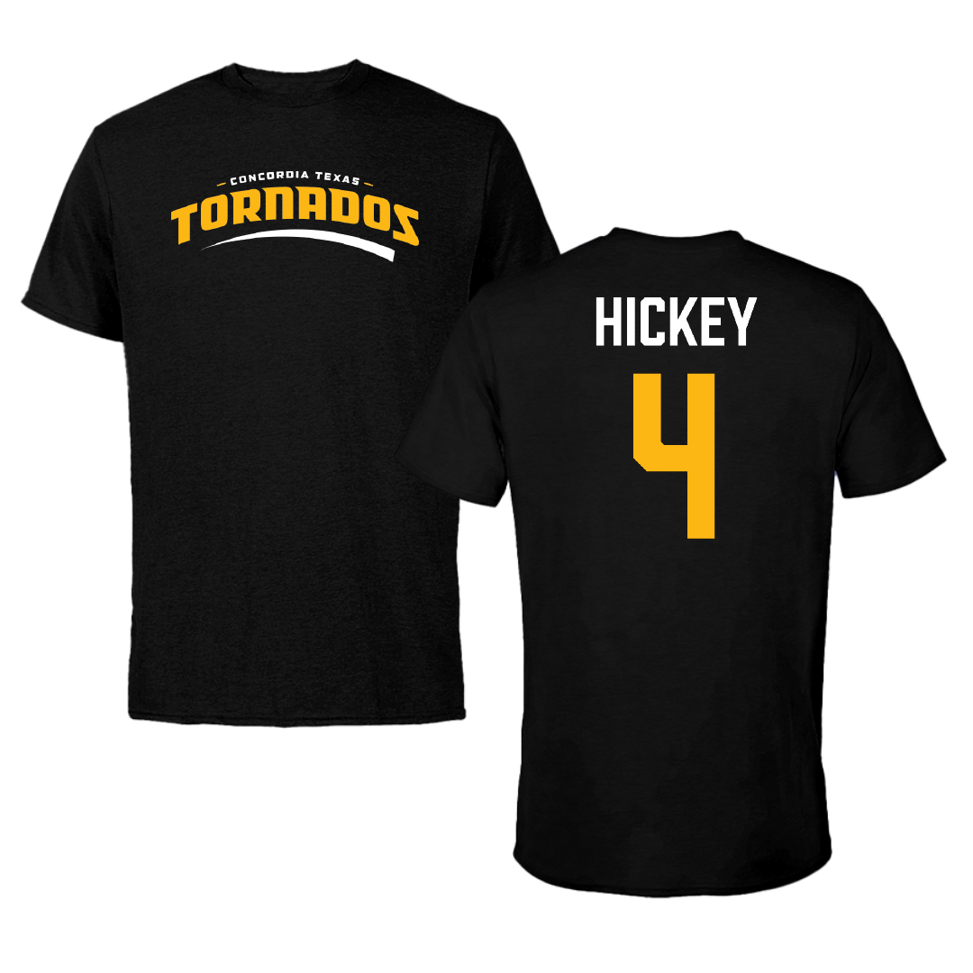 Concordia University (Texas) Soccer (W) Black Tee - #4 Karis Hickey