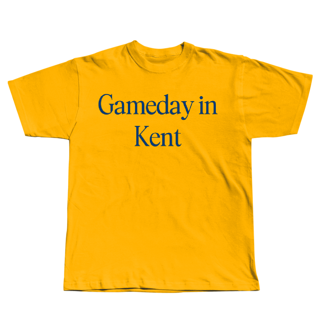 Kent State University Softball Gold Gameday Tee - #16 Delaney Robeson