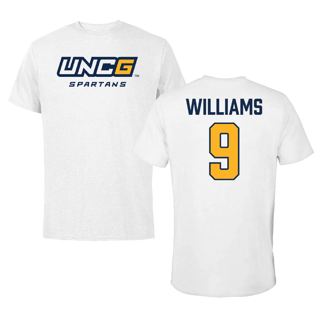 UNC Greensboro Baseball White Tee - #9 Ian Williams