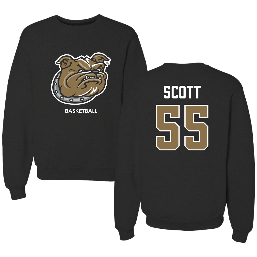 Bryant University Basketball (W) Black Crewneck - #55 Nia Scott