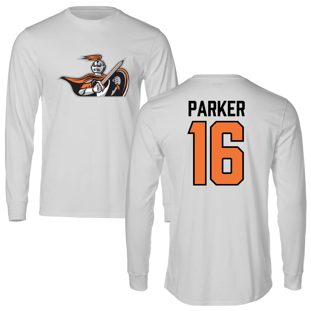 Heidelberg University Lacrosse Light Gray Performance Long Sleeve - #16 Colin Parker