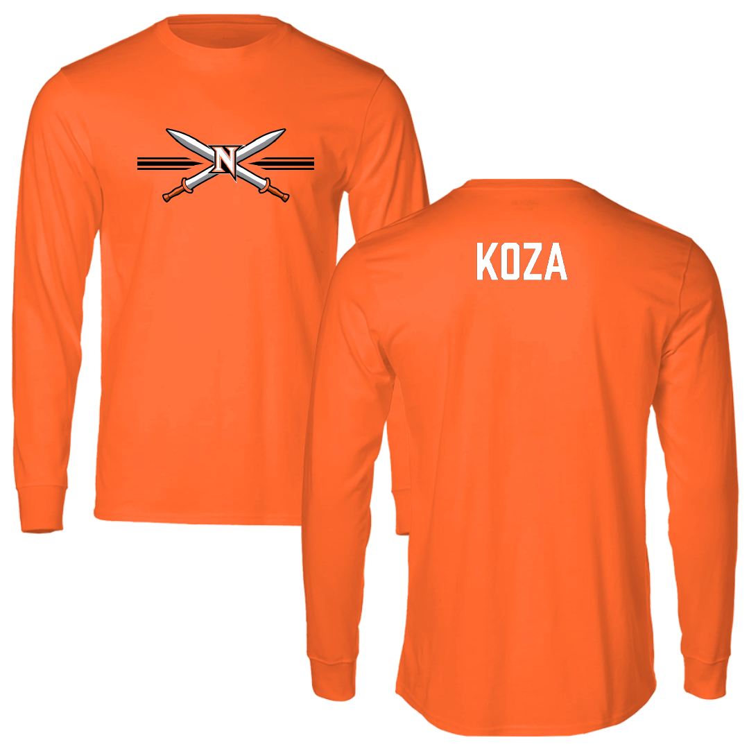 Northampton Community College Baseball Orange General Long Sleeve - Nolan Koza