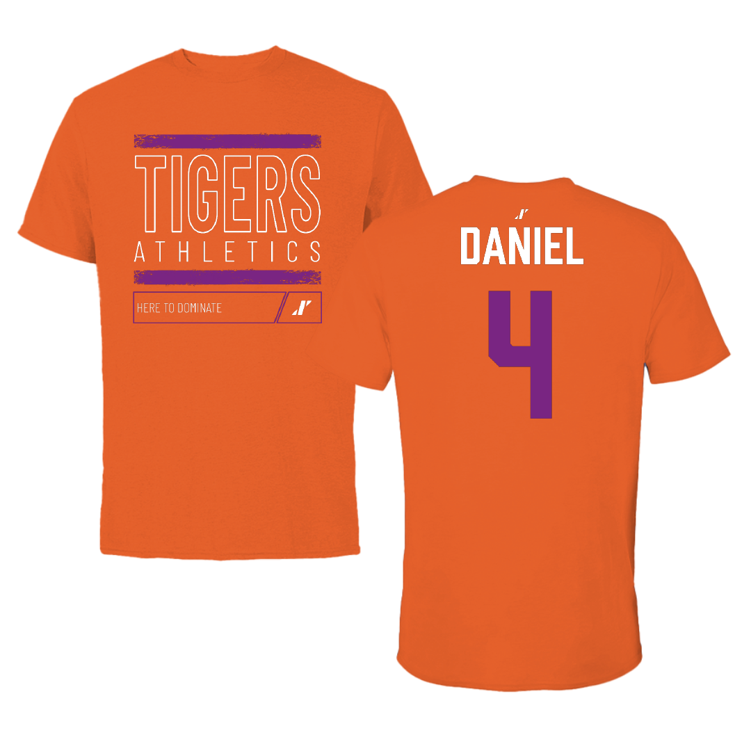Edward Waters University Basketball Orange Dominate Performance Tee - #4 Zahra Daniel