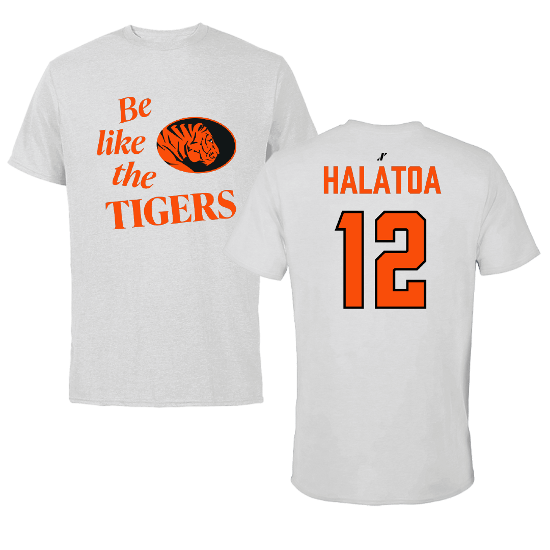East Central University Volleyball (W) Light Gray Be Like Us Performance Tee - #12 Faiana Halatoa