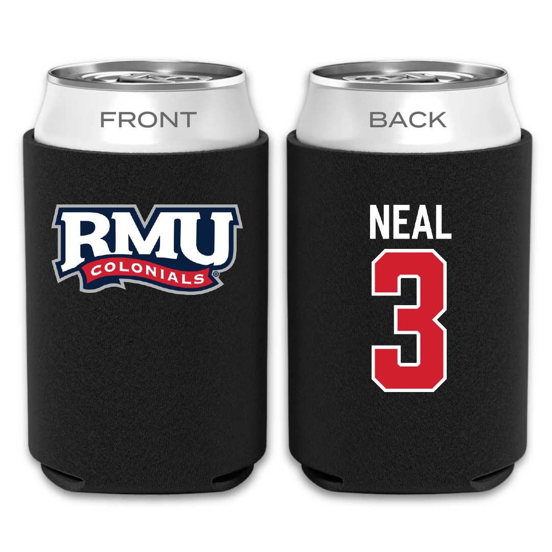 Robert Morris University Lacrosse Black Can Cooler - #3 Torin Neal