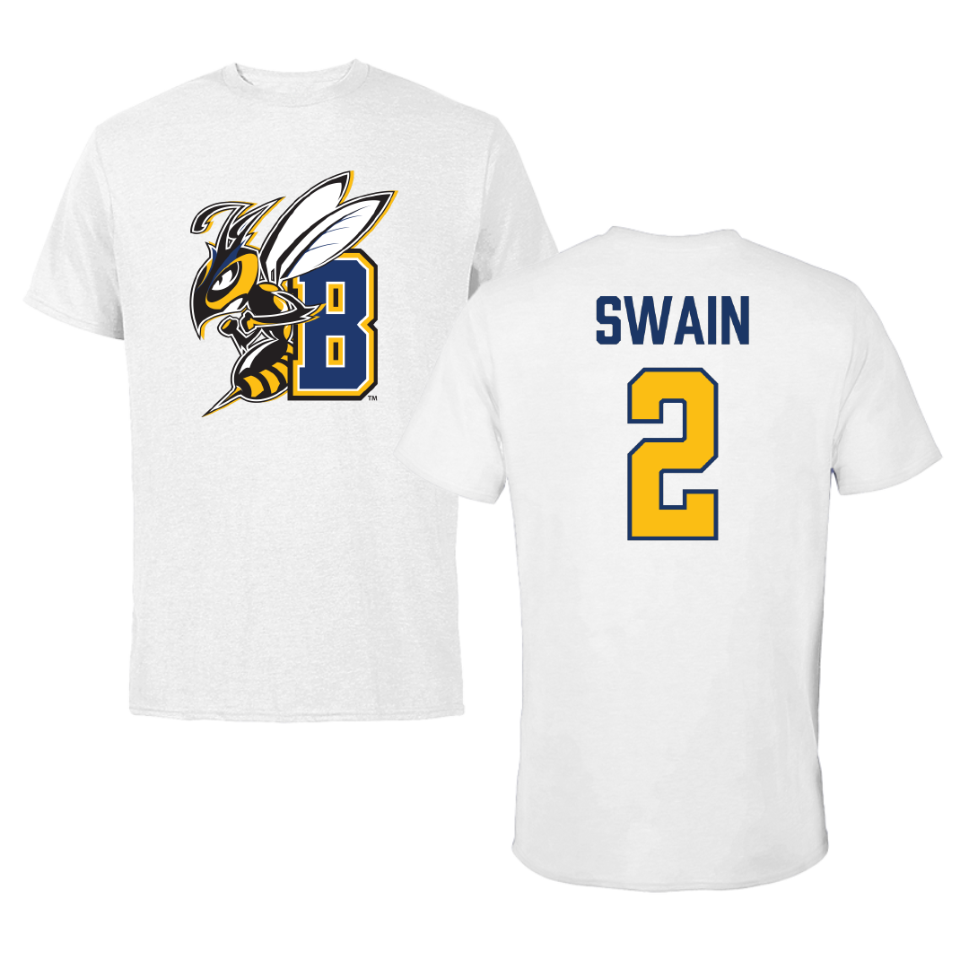 Montana State University Billings Soccer White Tee - #2 Cesia Swain