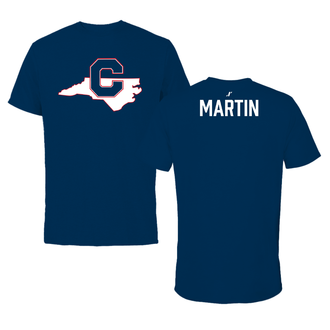 Catawba College TF and XC Navy State Performance Tee - Chris Martin