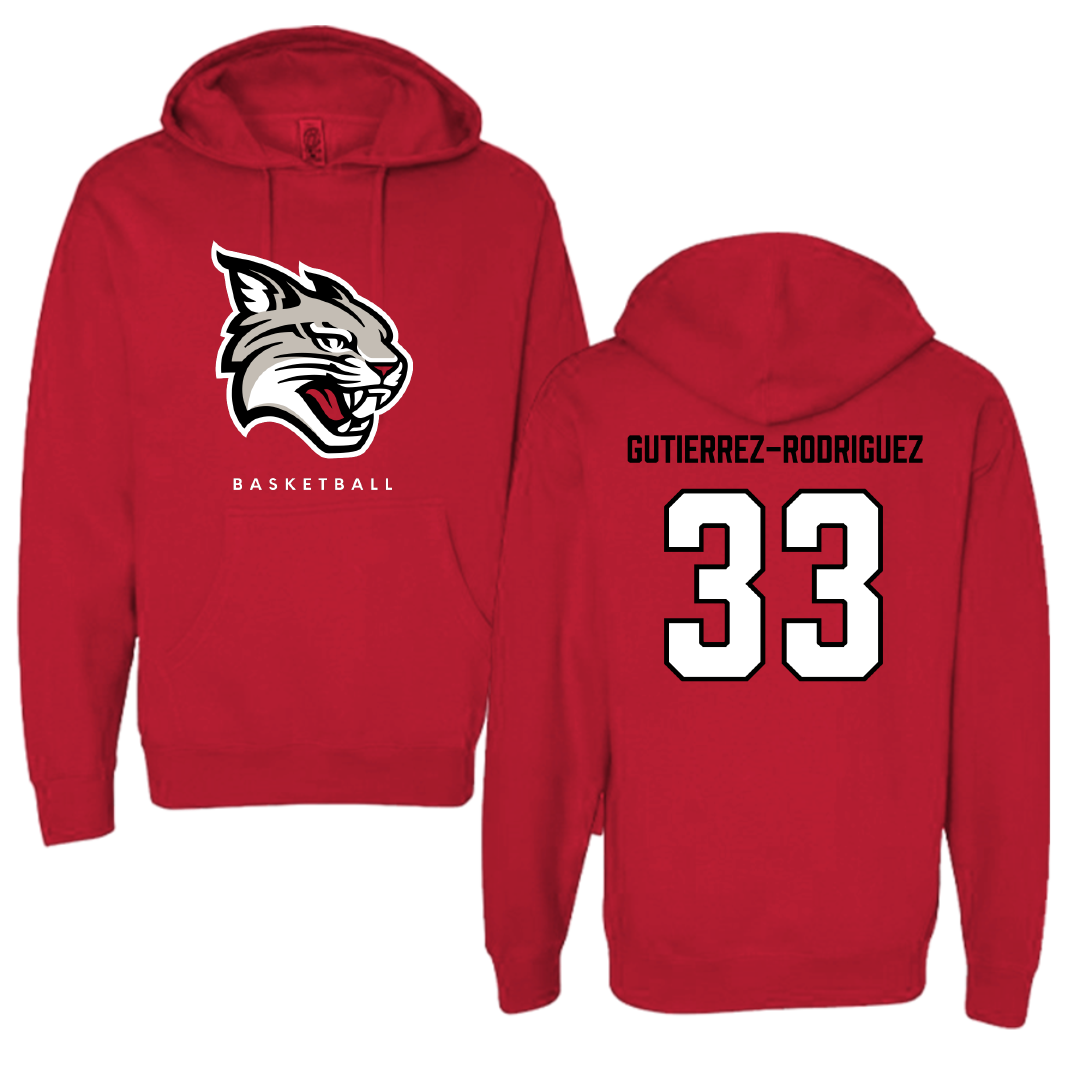 Davidson College Basketball Red Mascot Hoodie - #33 Stephanie Gutierrez-Rodriguez