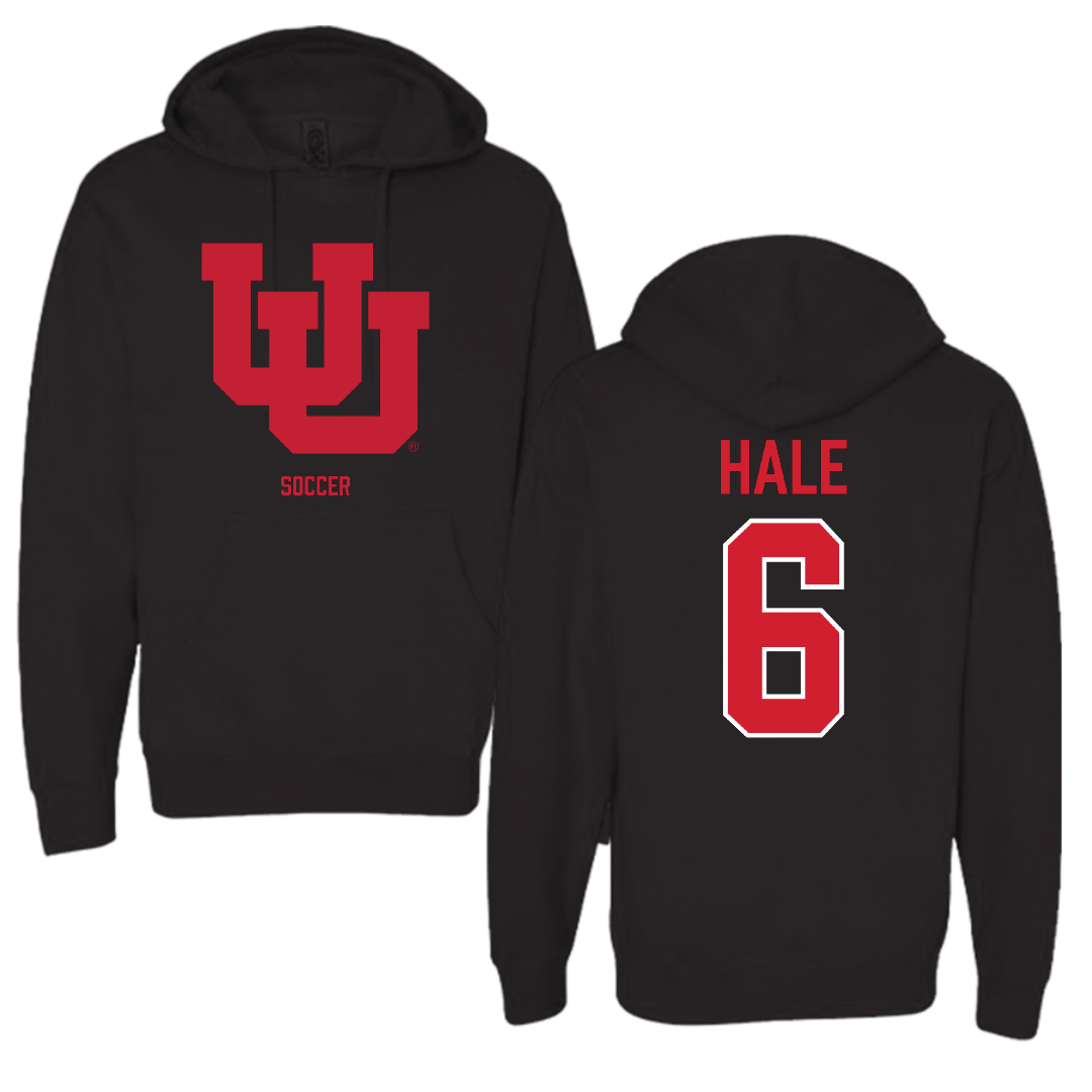 University of Utah Soccer (W) Black Block Hoodie - #6 Brooke Hale