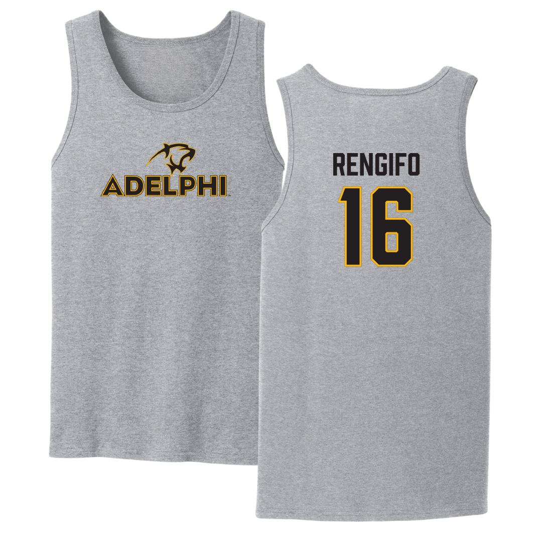 Adelphi University Baseball Sport Gray Tank Top - #16 Giancarlo Rengifo
