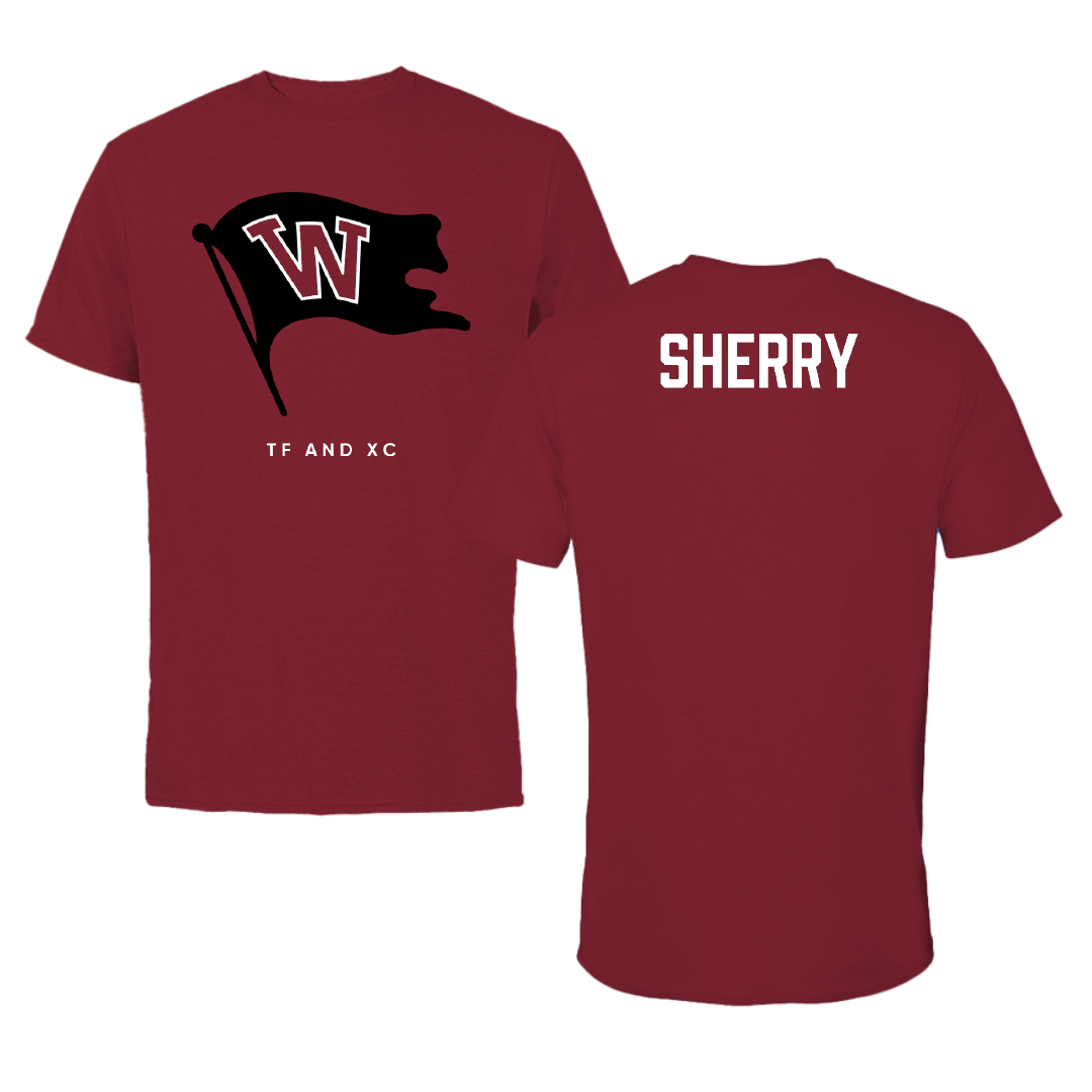 Whitworth University TF and XC Cardinal Tee - Carter Sherry