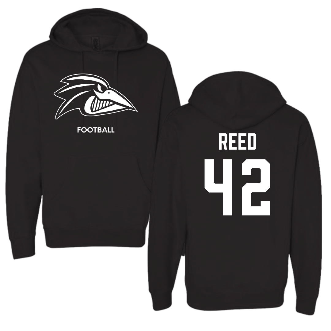Franklin Pierce University Football Black Hoodie - #42 Marcus Reed