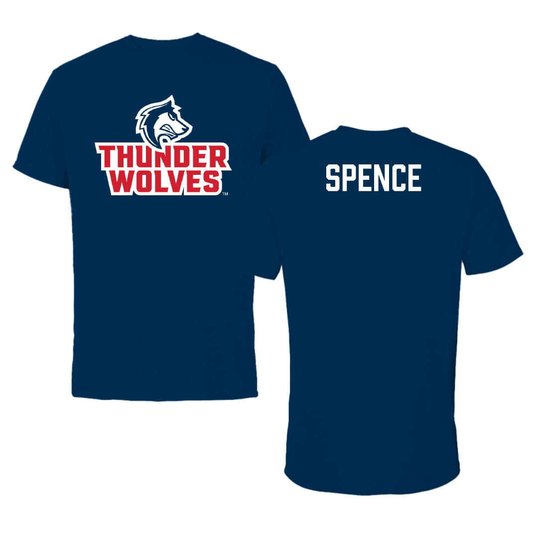 Colorado State University-Pueblo Wrestling (M) Navy Performance Tee - John Spence