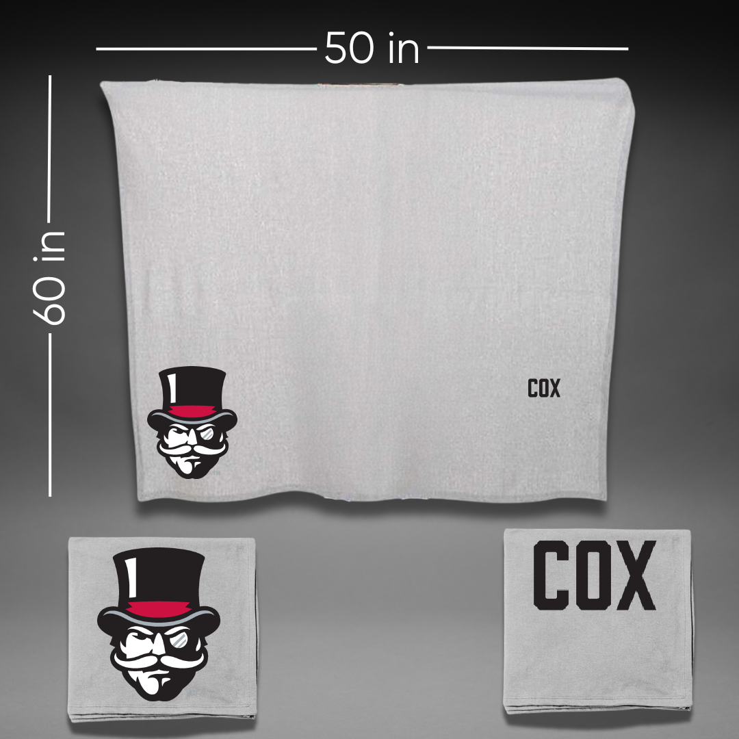 Austin Peay State University Golf (W) Gray Blanket - Makenna Cox