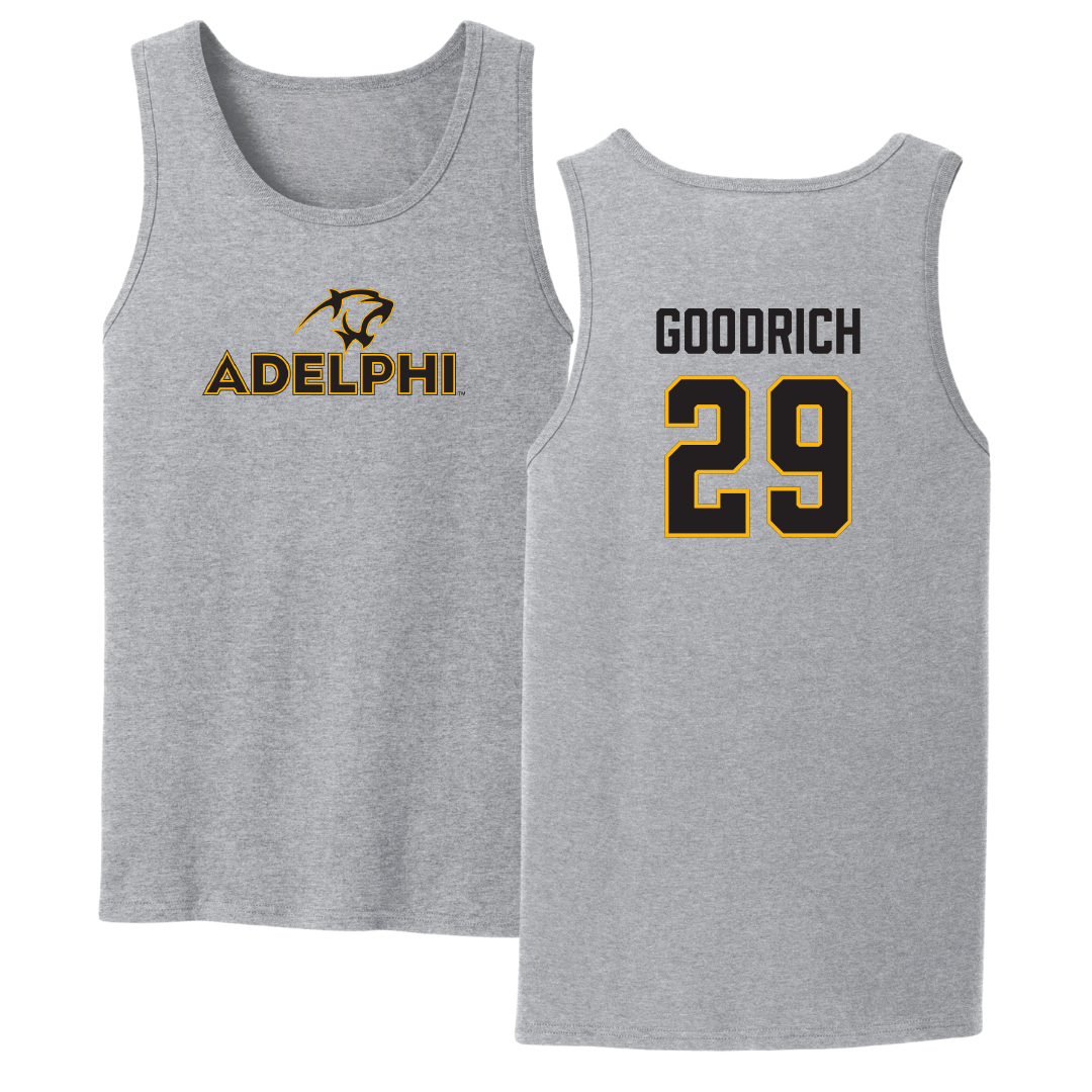 Adelphi University Baseball Sport Gray Tank Top - #29 Vincent Goodrich