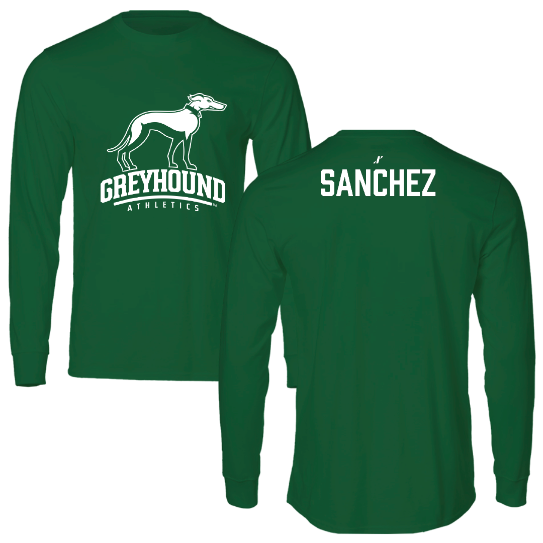 Eastern New Mexico University Football Green Long Sleeve - Bryce Sanchez